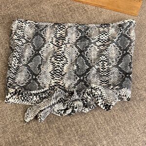 Snakeskin Print Tube Top